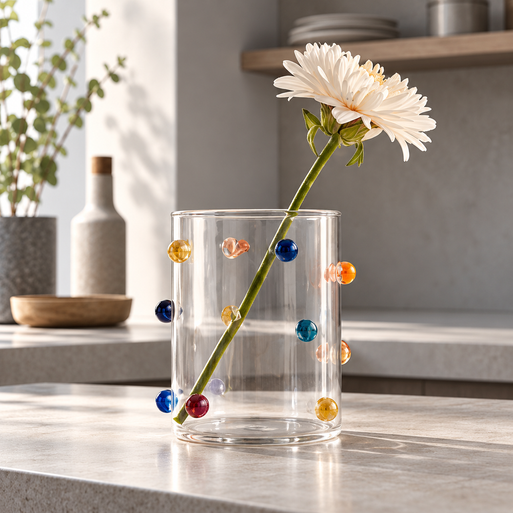 Prism Dot Cylinder Vase