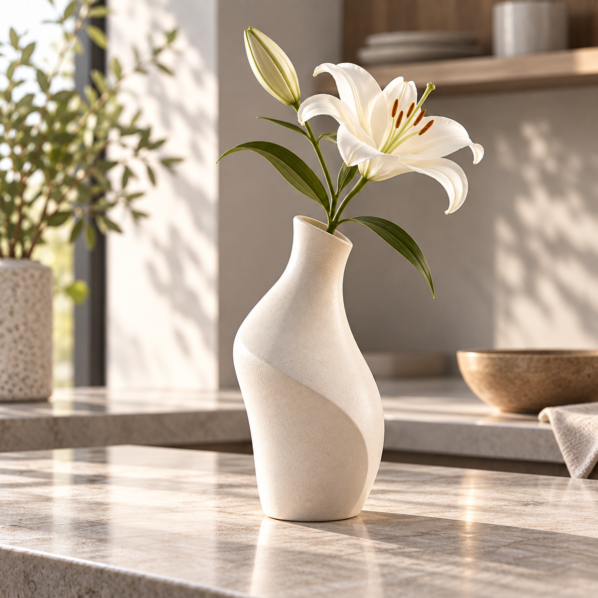 Serena Twist Sculptural Vase
